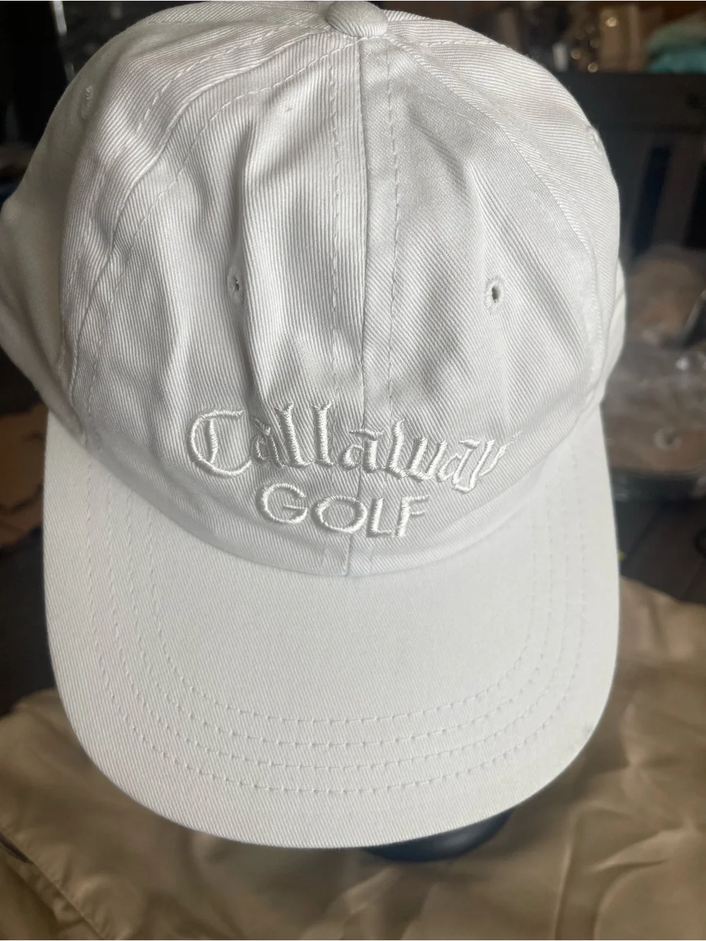 Callaway White Embroidered Golf Cap